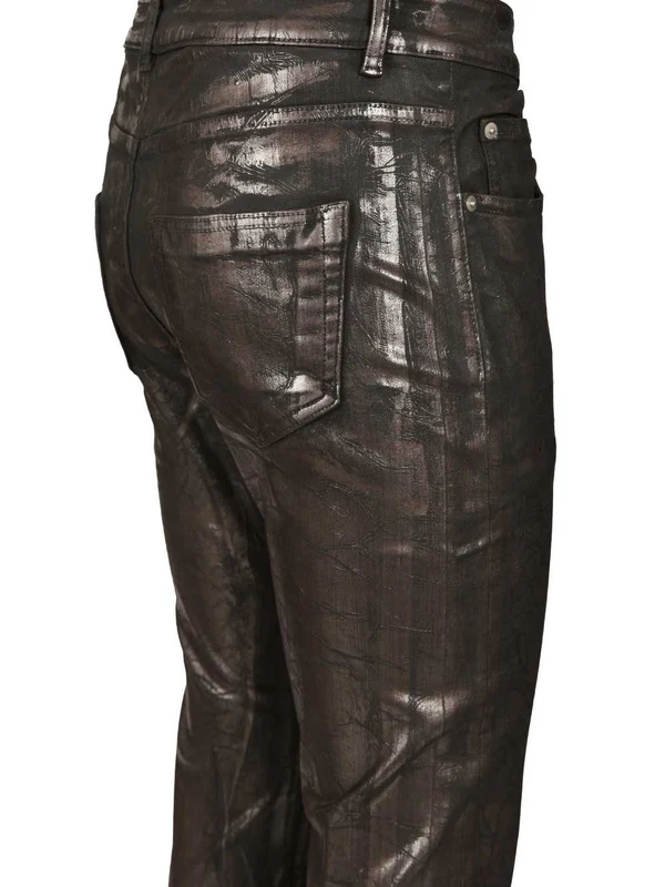 Rick Owens Drkshdw Brown Denim Pants - Image 4