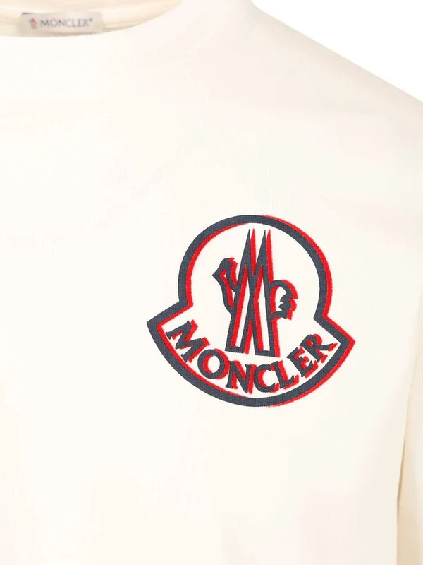 Moncler White Half Sleeve - Image 3