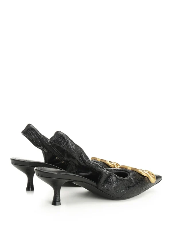 Balenciaga Black Slingback Heels - Image 3