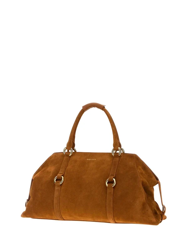 Alexander Mcqueen Brown Boston Bags - Image 2