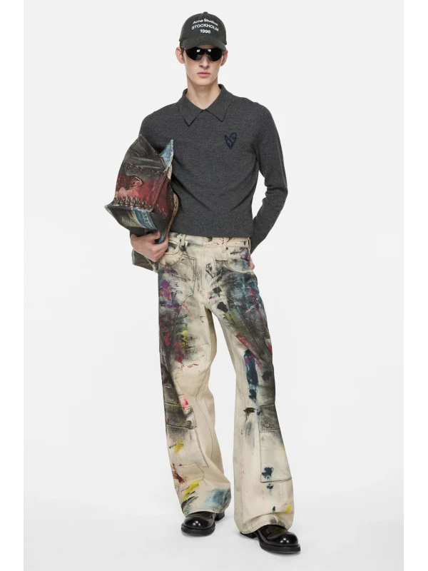 Acne Studios Yak Wool Polo Sweater - Image 2