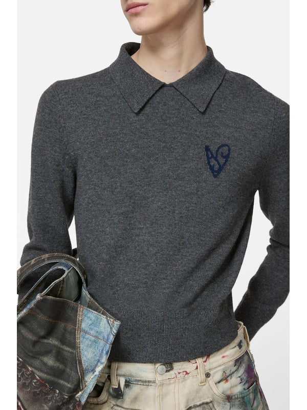 Acne Studios Yak Wool Polo Sweater - Image 4