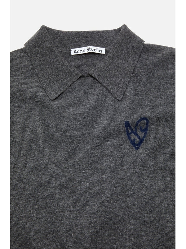 Acne Studios Yak Wool Polo Sweater - Image 5