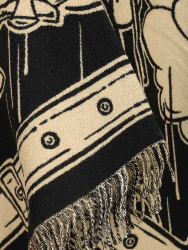 Burberry Beige Wool Mufflers - Image 5