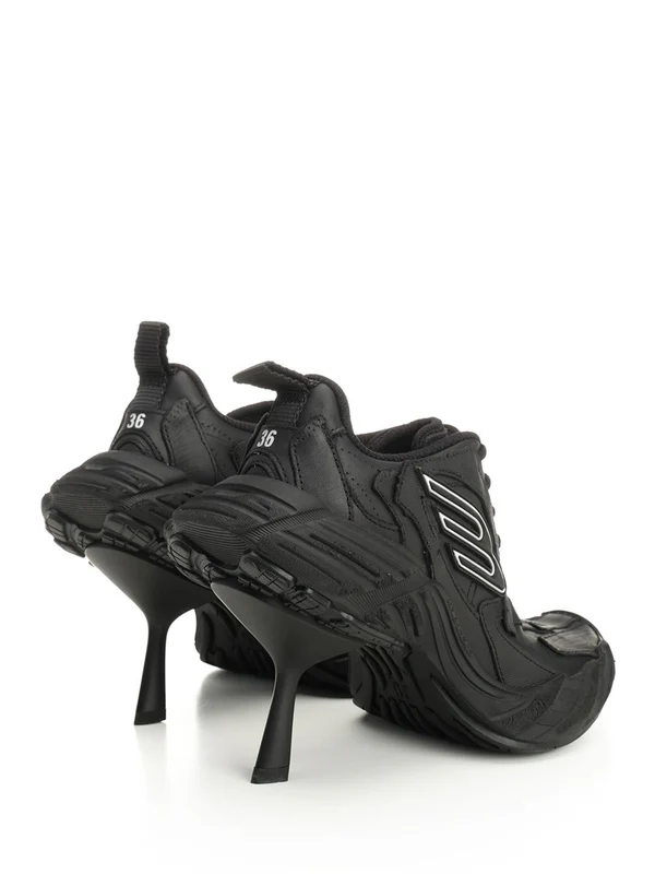 Balenciaga Black Low Top Sneakers - Image 3