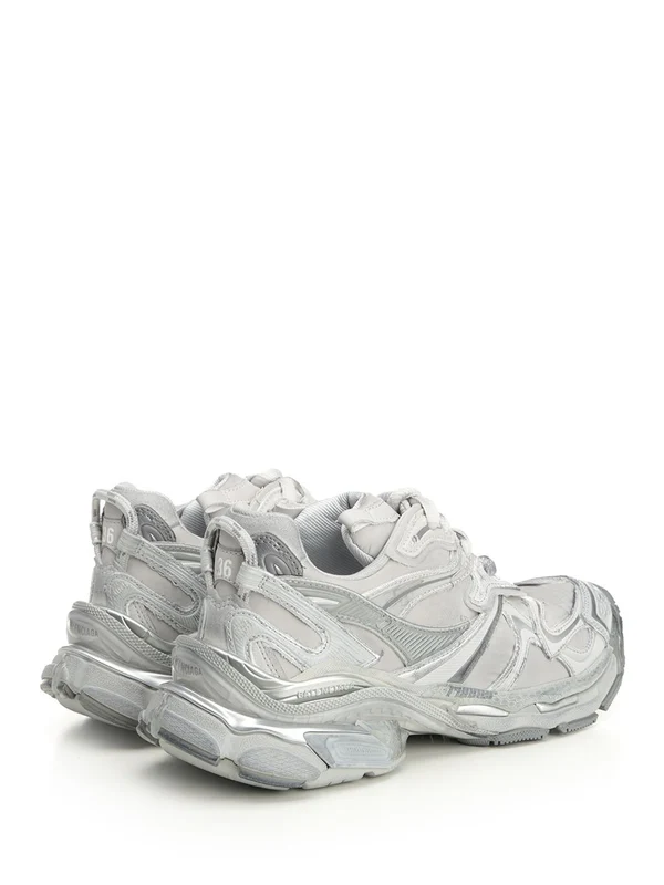 Balenciaga Grey Low Top Sneakers - Image 3