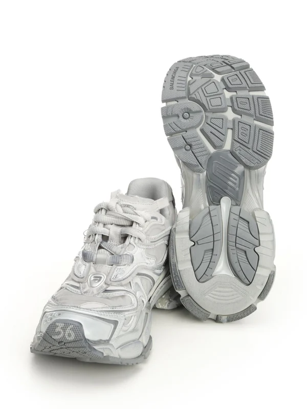 Balenciaga Grey Low Top Sneakers - Image 5