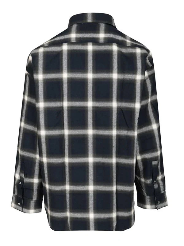 Acne Studios Blue Checked Shirts - Image 2