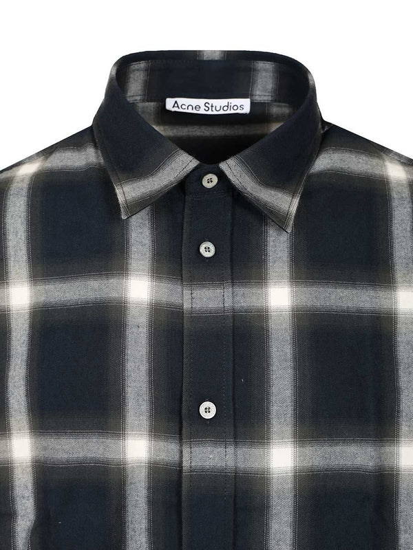 Acne Studios Blue Checked Shirts - Image 3