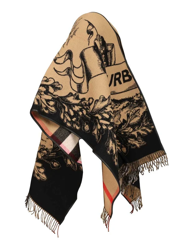 Burberry Beige Wool Mufflers - Image 3