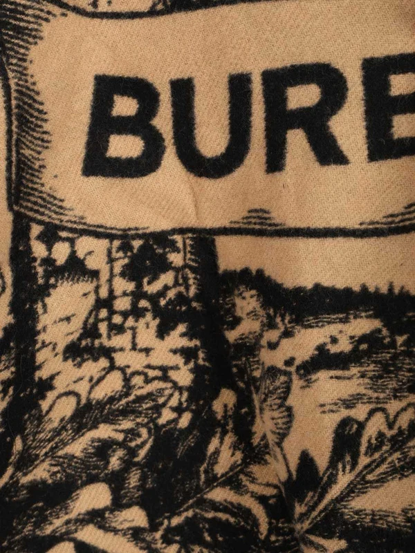 Burberry Beige Wool Mufflers - Image 4