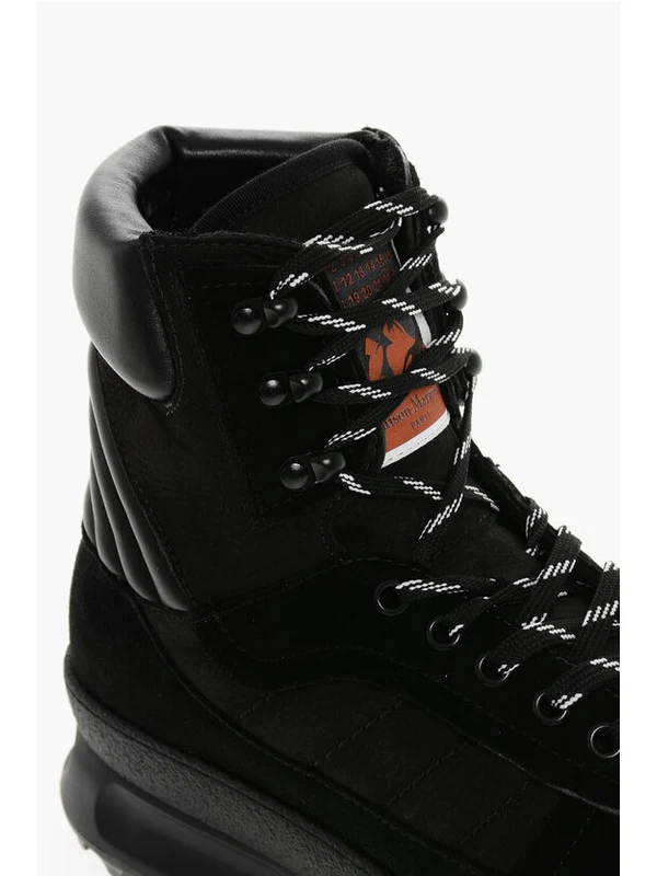 Maison Margiela Black Lace-Up Boots - Image 4