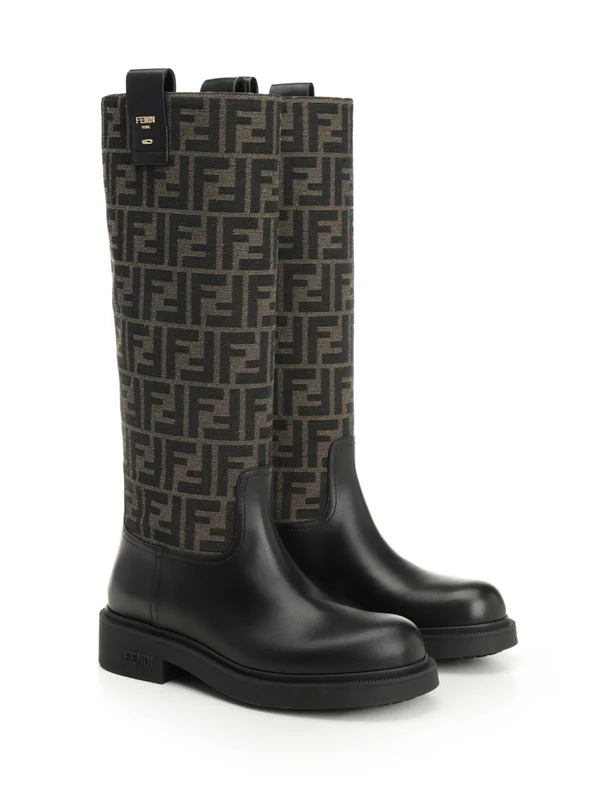 Fendi Black Middle Boots - Image 2