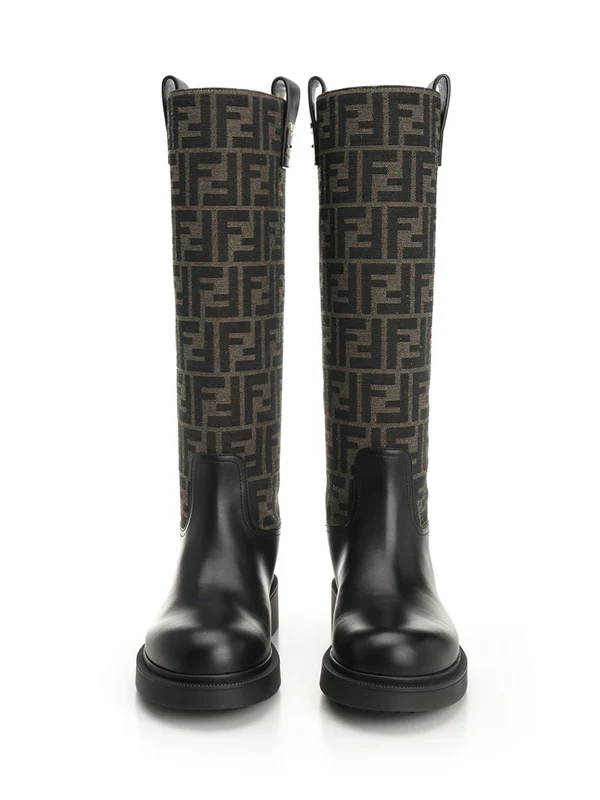 Fendi Black Middle Boots - Image 5