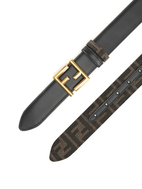 Fendi Brown Leather Belts - Image 2
