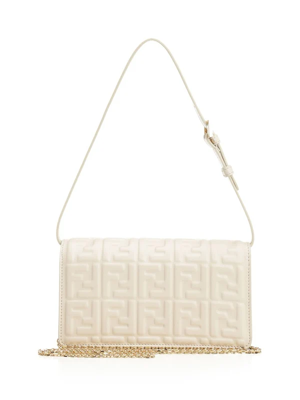 Fendi Baguette Woc Ivory Crossbody & Shoulder Bags - Image 3