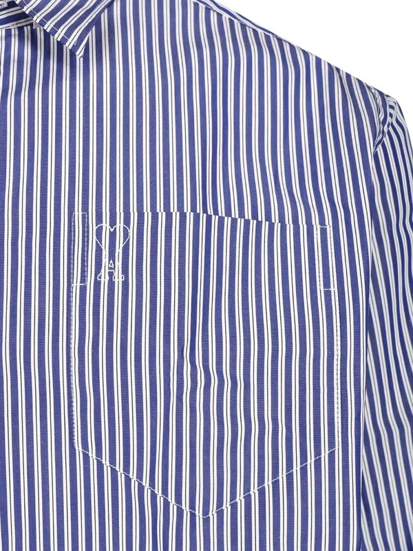 Ami Blue Striped Shirts - Image 4