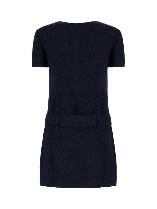 Self-Portrait Navy Mini Dress - Image 2