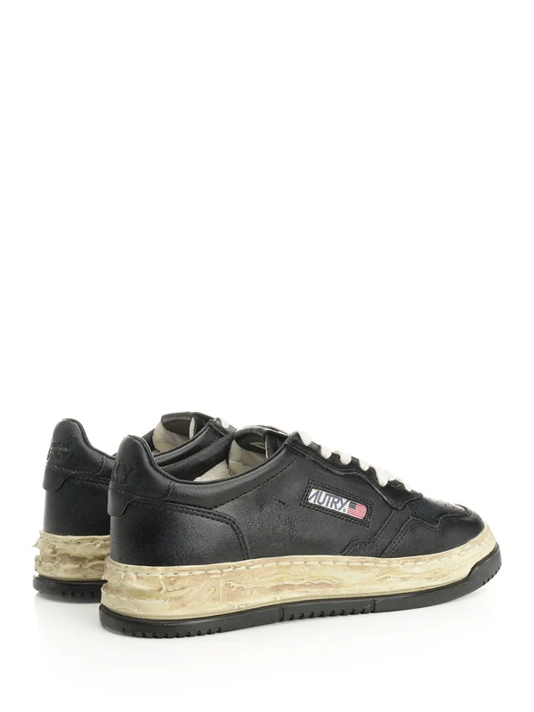Autry Black Low Top Sneakers - Image 3