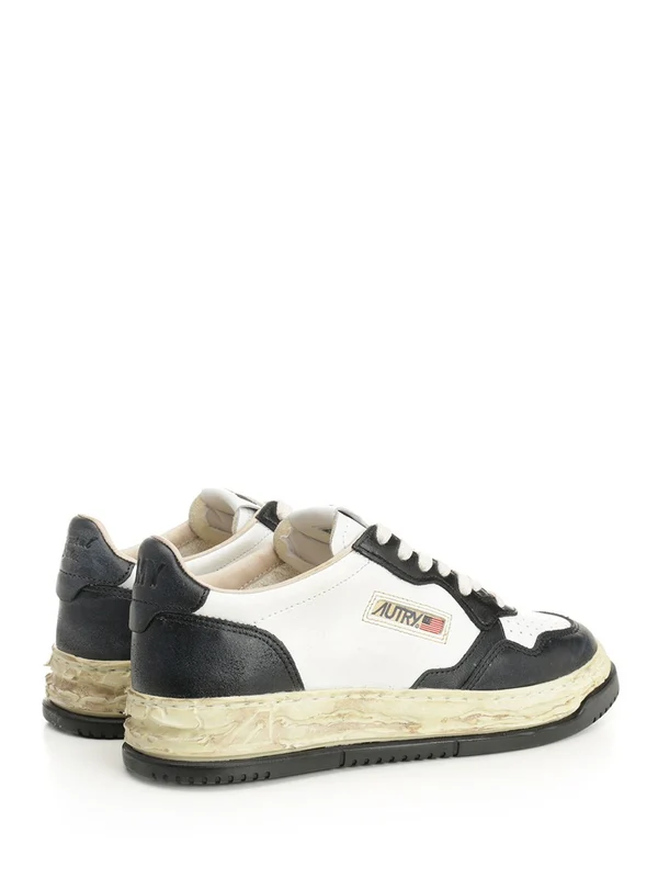 Autry White Black Low Top Sneakers - Image 3