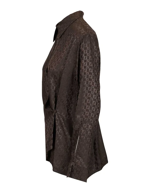 Fendi Brown Shirts & Blouses - Image 3