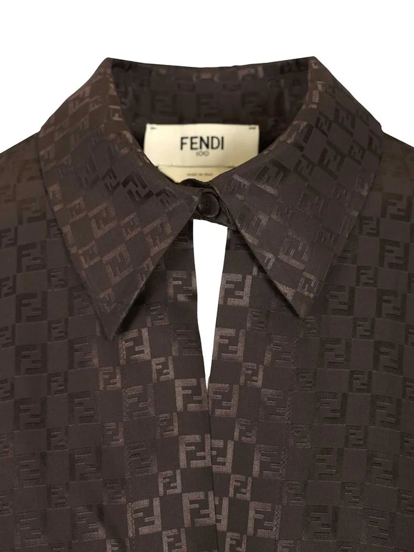 Fendi Brown Shirts & Blouses - Image 4