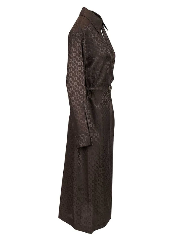Fendi Brown Midi Dress - Image 3