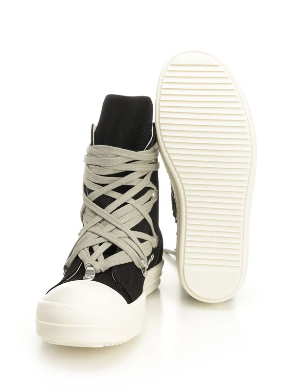 Rick Owens Drkshdw Black High Top Sneakers - Image 5
