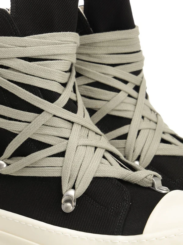 Rick Owens Drkshdw Black High Top Sneakers - Image 6