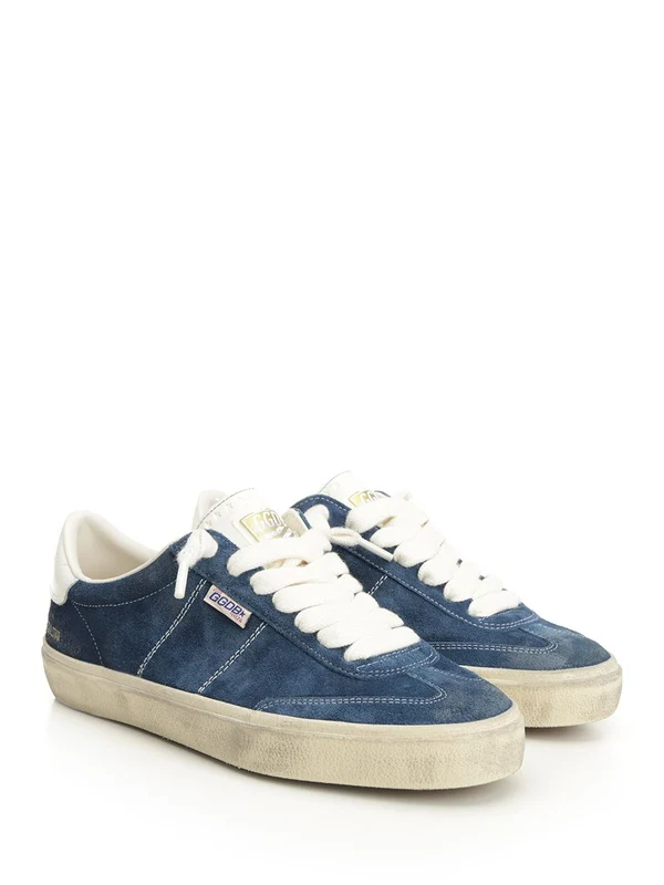 Golden Goose Blue Low Top Sneakers - Image 2