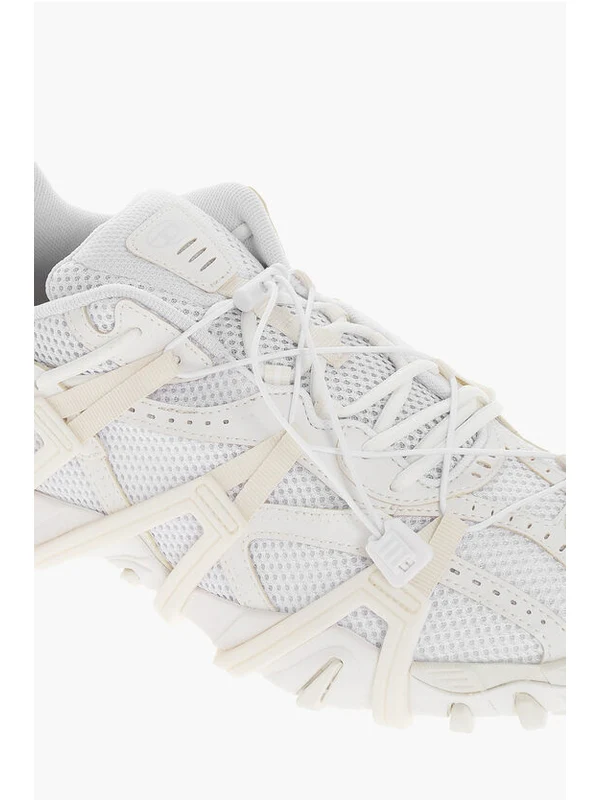 Diesel White Low Top Sneakers - Image 4