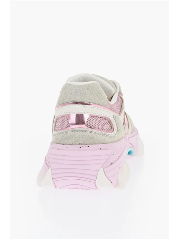 Balmain Pink Low Top Sneakers - Image 2