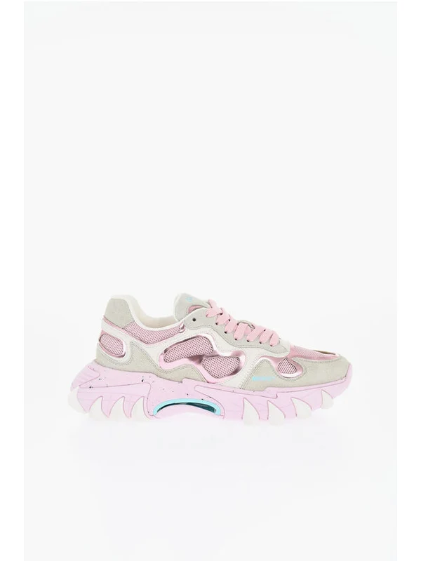 Balmain Pink Low Top Sneakers - Image 3