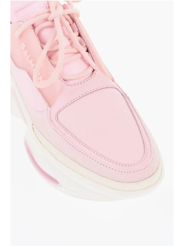 Balmain Pink Low Top Sneakers - Image 4