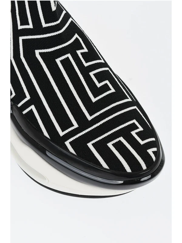 Balmain Black High Top Sneakers - Image 4