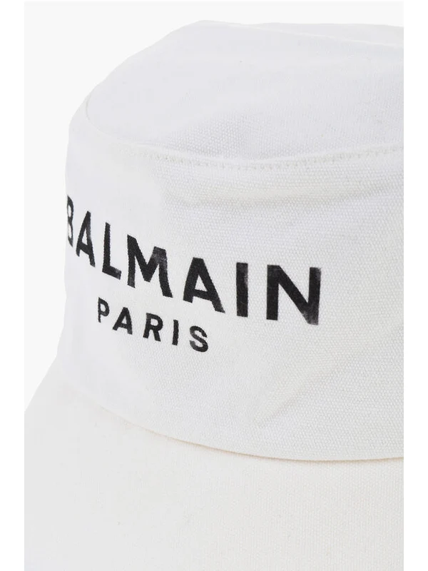 Balmain White Bucket Hats - Image 3