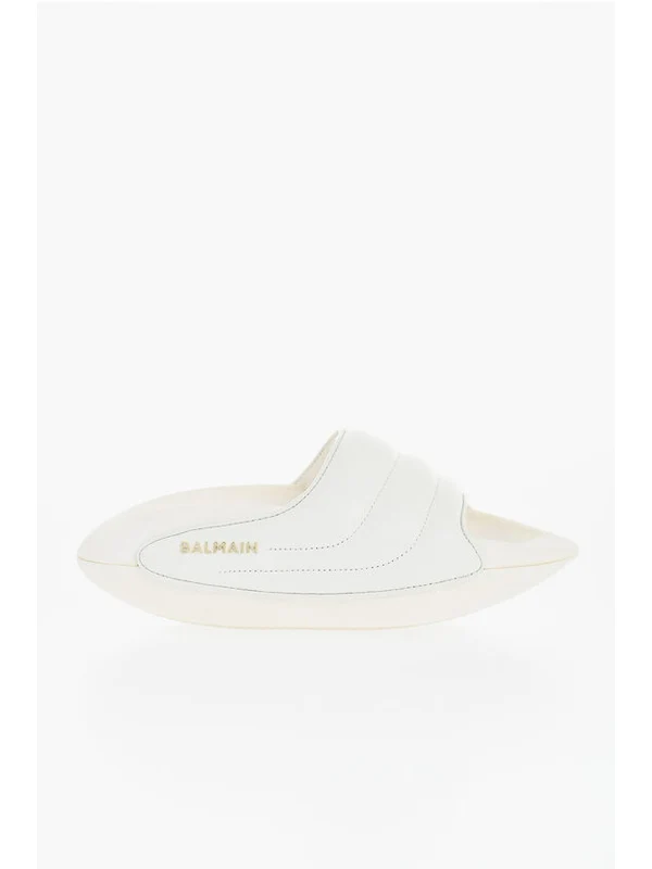 Balmain White Slides - Image 2
