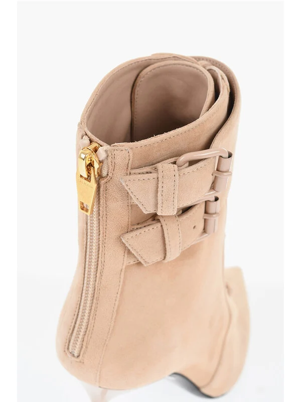 Balmain Pink Lace-Up Boots - Image 4