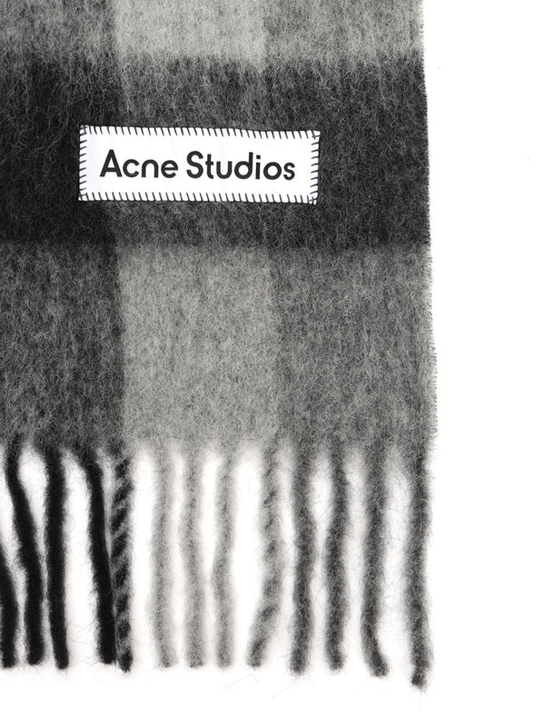 Acne Studios Black Wool Mufflers - Image 2