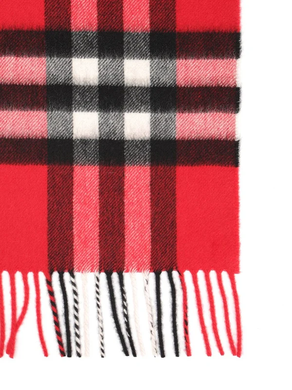 Burberry Red Checked Other Fabric Mufflers - Image 2
