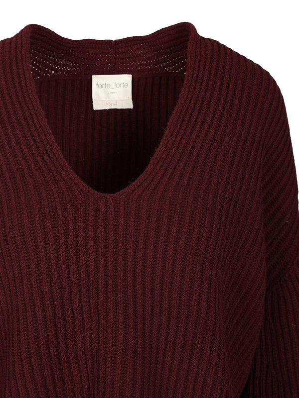 Forte_Forte Burgundy Knitted - Image 4