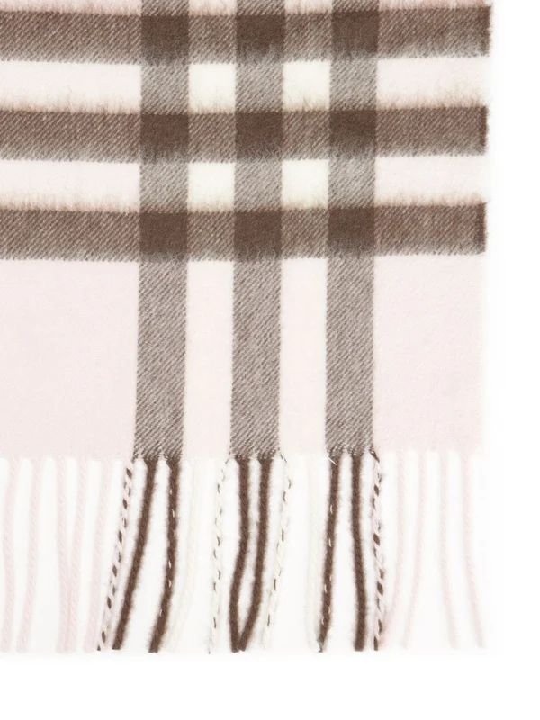 Burberry Pink Checked Other Fabric Mufflers - Image 2