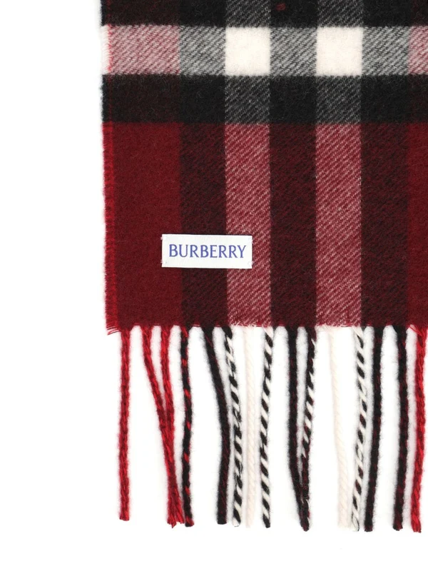 Burberry Red Checked Other Fabric Mufflers - Image 2