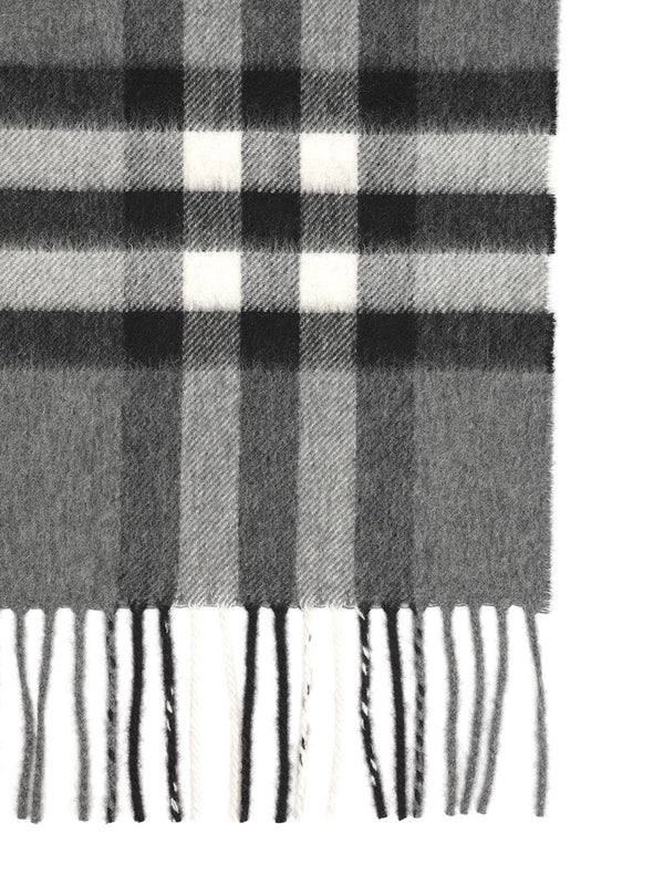 Burberry Grey Checked Other Fabric Mufflers - Image 2