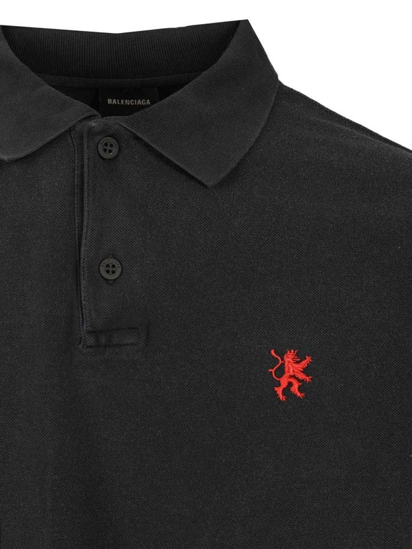 Balenciaga Black Polo Shirts - Image 3
