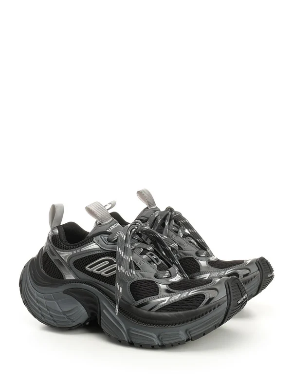 Balenciaga Black Low Top Sneakers - Image 2