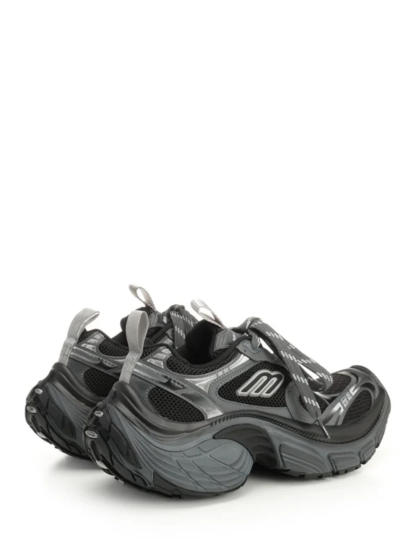 Balenciaga Black Low Top Sneakers - Image 3
