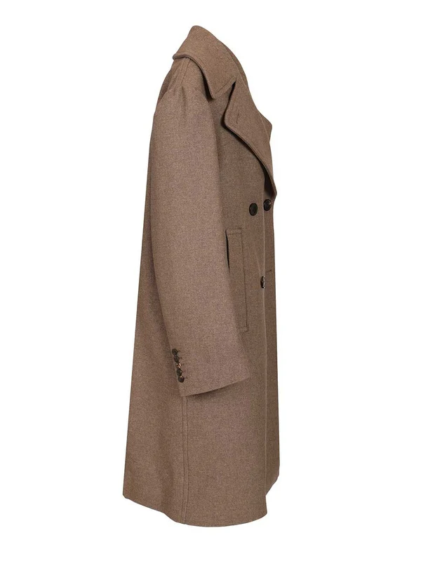 Dries Van Noten Brown Coats - Image 3