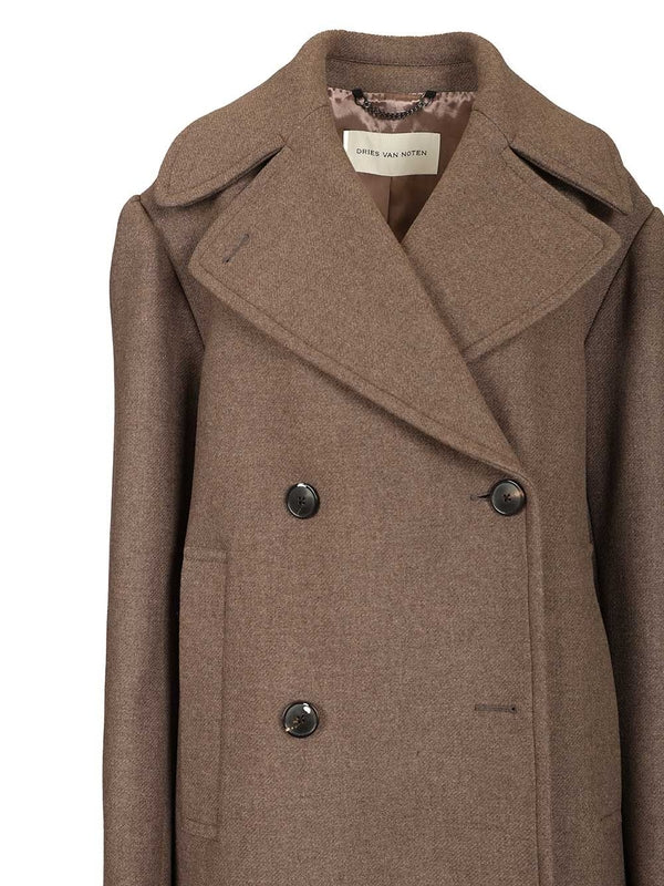 Dries Van Noten Brown Coats - Image 4