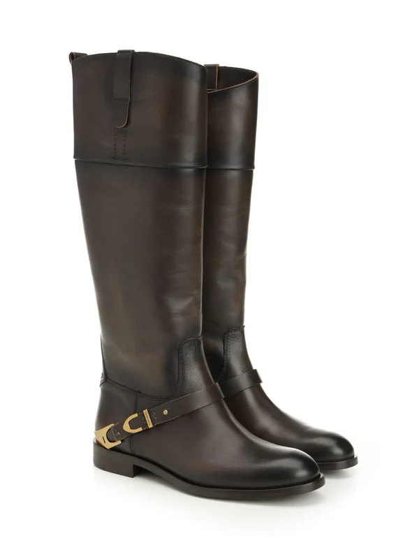 Golden Goose Brown Middle Boots - Image 2